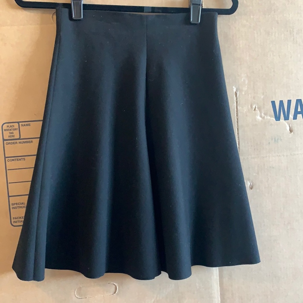 Black flare skirt from Zara